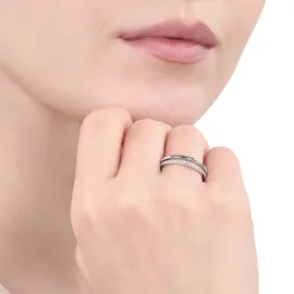 Tom Tailor Schmuck Geschenk Silber 925, 4 mm, mit Zirkonia (synth.)