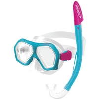 Speedo Leisure Junior Dual Lenses Combo Schwimmbrille, Kinder Einheitsgröße Aqua Splash/Ultra rosa