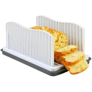 Upgrade Brotschneidemaschine, Multifunktionaler Sandwich/Toast Maker, Faltbarer und verstellbarer Handgriff Faltbarer & kompakter Brotschneider für selbstgebackenes Brot Toast