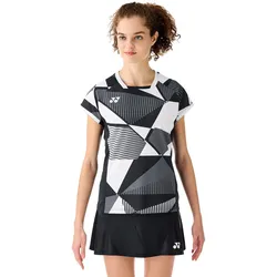 Yonex Badminton-Shirt Crew Neck Tournament 2025 schwarz Damen