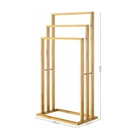 CASARIA CASARIA® Handtuchhalter Bambus Handtuchständer Freistehend