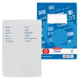 Herlitz Vokabelheft A5 Lineatur 53 32 Blatt