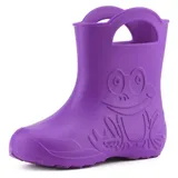 Ladeheid Eva federleichte Kinder Gummistiefel für Jungen und Mädchen Regenschuhe Bequeme und wasserdichte Regenstiefel Kinder LA-CA-01