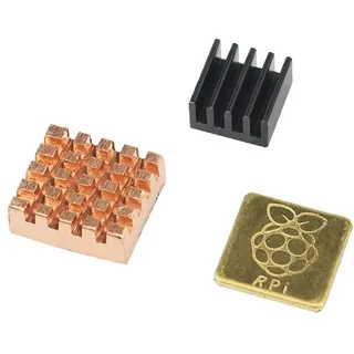 BerryBase 3 teiliges Premium Kühlkörper Set für Raspberry Pi 2 & 3