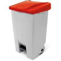 BRB-Lagertechnik 02700305 Abfallbehälter Rechteckig Kunststoff Grau, Rot
