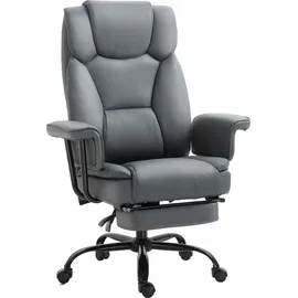 Vinsetto Chefsessel Kunstleder Grau