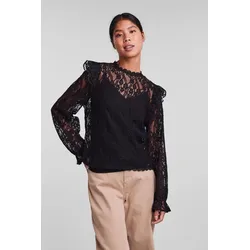 Allie Spitzenbluse - schwarz - PIECES