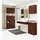 abamihome Akord Fin Hochschrank 30 x 140 cm Wenge Holz
