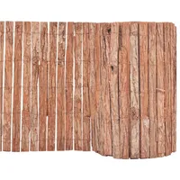vidaXL Gartenzaun Rinde 1000×50 cm