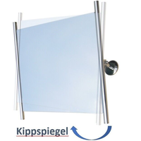 Badspiegel Spiegel Kippspiegel für barrierefreies Bad EDELSTAHL 60 x 60 cm