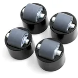 Design61 Stollenrollen Möbel-Gleitrolle 4er Set Gleitrolle Möbelrollen Möbel Rolle mit weicher Lauffläche