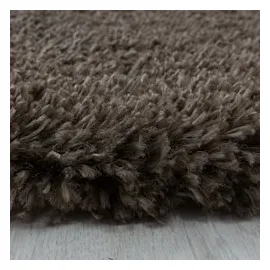 KADIMA DESIGN Shaggy Uni Style Braun Ø 200 cm