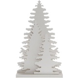 Myflair Möbel & Accessoires Dekobaum »Weihnachtsdeko«, mit LED Beleuchtung, Höhe ca. 25 cm, weiß