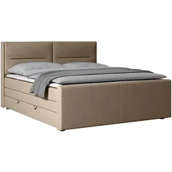 Boxspringbett Kyoto ca. 180x200 cm Beige