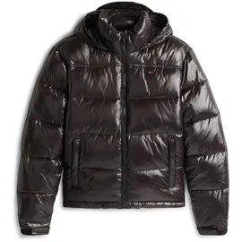 Tommy Hilfiger Tommy Jeans Damen, Pufferjacke Essential Glänzend, schwarz, (Black), S - S