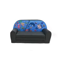 FORTISLINE – Kindersofa MINI ausklappbar 40x78x45cm - Kindersofa für Kinder 2in1 - Kindercouch ausklappbar - Schlafcouch aus Schaumstoff - Abnehmbarer Bezug - Viele Motive