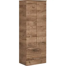 Saphir Quickset Badschrank 50 x 136,1 x 33 cm Braun