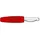 Perel - HM1410C Vollkontaktstecker, 4 mm, Rot 142836