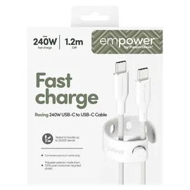 Panzer Glass USB-C auf USB-C 1,2 m Weiß