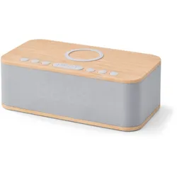 Tchibo - Wecker mit kabellosem Laden und Bluetooth® - grau