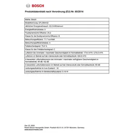 Bosch DFL064A52 Flachschirmhaube 60 cm
