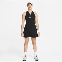 NIKE Damen Kleid W NK DF ADVTG DRESS, BLACK/WHITE, S