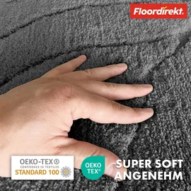 Floordirekt Badematte Maris Dunkelgrau 60 x 120 cm