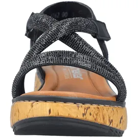 Rieker Freizeitsandalen Herren Schwarz 42