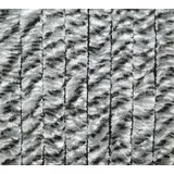 Arisol Flauschvorhang, 56x205cm, weiß/grau/schwarz meliert