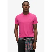 Superdry Rundhalsshirt »ESSENTIAL LOGO EMB TEE« Superdry Magenta Marl