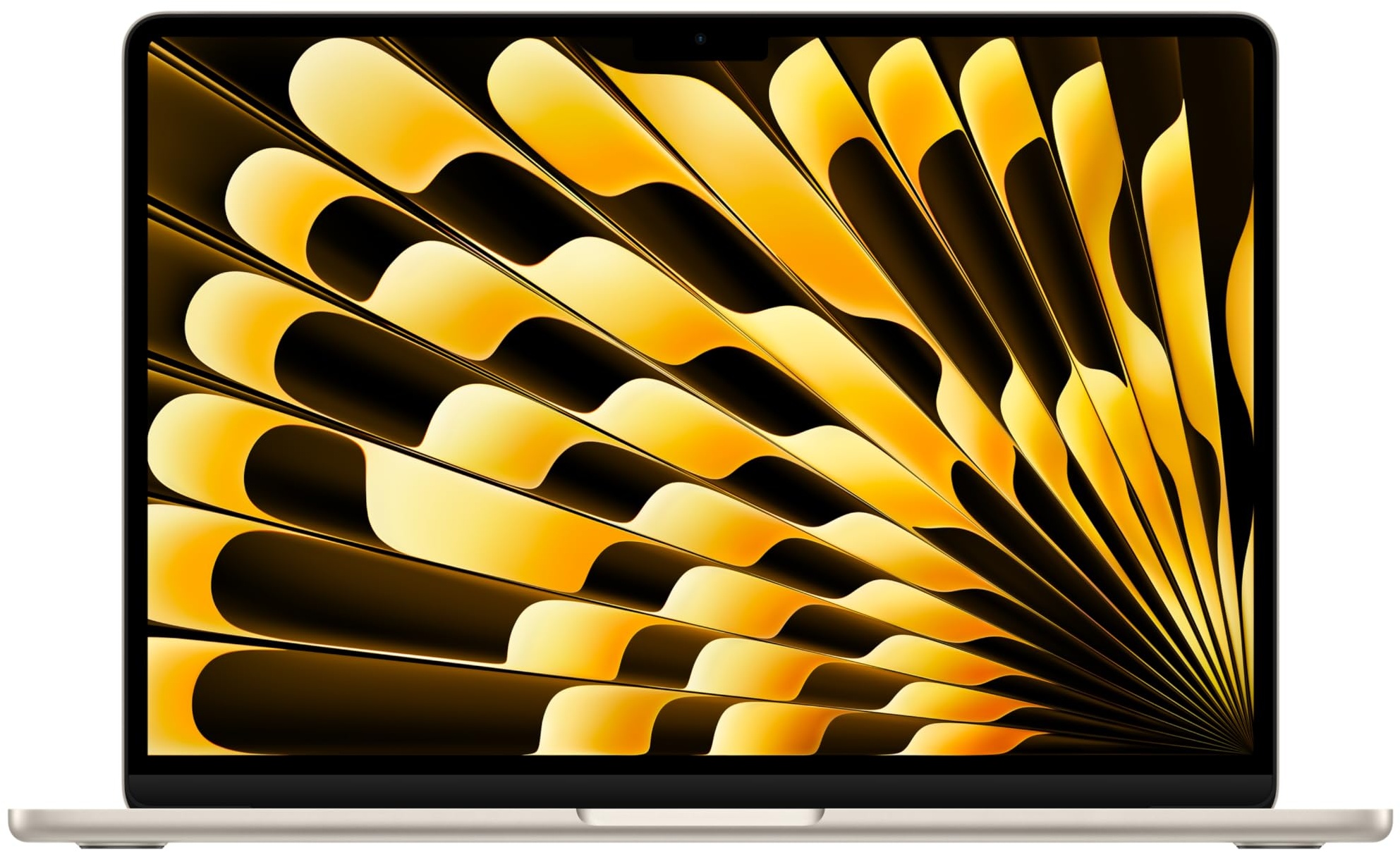 Apple 2024 13" MacBook Air Laptop mit M3 Chip: 13,6" Liquid Retina Display, 8 GB gemeinsamer Arbeitsspeicher, 256 GB SSD Speicher, beleuchtete Tastatur, 1080p FaceTime HD Kamera, Touch ID, Polarstern