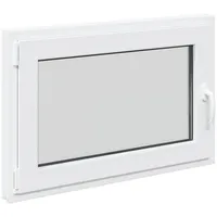 vidaXL Kellerfenster RISOR 90 x 70 cm weiß