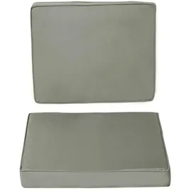 Outsunny Sitzkissen 56 x 52 x 7 cm dunkelgrau 2-tlg.