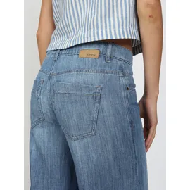 Gang Weite Jeans "94CAROL CULOTTE", Damen, Gr. 26, N-Gr, midblau washed, Denim/Jeans, Obermaterial: 100% Baumwolle, weit knöchelfrei, Jeans, Light Denim, 5-Pocket-Stil, Topseller