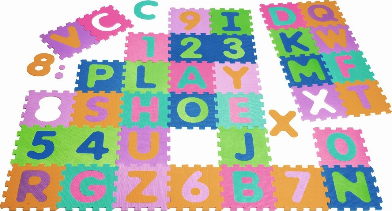 Playshoes Puzzlematte EVA-Puzzlematten 36-teilig