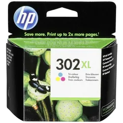 HP 302XL - Hohe Ergiebigkeit - farbstoffbasiert dreifarbig - Original - Tintenpa...