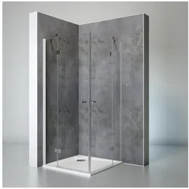 Schulte Duschkabine Youngline Eckeinstieg - 5 Mm Sicherheitsglas, Profil: Alu Natur, Dekor: Depoli Light, 80 X 80 X 190 Cm - Schulte