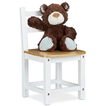 Relaxdays Kinderstuhl Rustico weiß