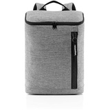 Reisenthel overnighter-Backpack M - sportlich-eleganter Rucksack Laptopfach, wasserabweisend, Farbe:Twist Silver
