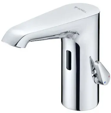 Schell XERIS E2 Infrarot-Waschtisch-Armatur 002620699 HD-M mid., Batteriefach 6 V, IP 65, verchromt