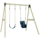 Rebo Schaukelkombination Lilie Holz Blau