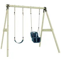Rebo Schaukelkombination Lilie Holz Blau