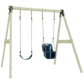 Rebo Schaukelkombination Lilie Holz Blau