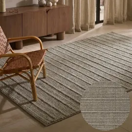 Ted Baker Parker auch als Läufer", grau, B:200cm H:7mm L:300cm, Wolle, Teppiche, Wolle, Natur, handgewebt, Wohnzimmer, Schlafzimmer, Boho, Skandi