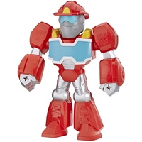 Transformers Playskool Heroes Mega Mighties Transformers Rescue Bots Academy Optimus Prime Figure, Collectible Toys for Kids Ages 3 and Up (10-inch Figure)