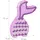 Relaxdays Pinata Meerjungfrau HxBxT 37,5 x 20 x 8 cm lila/rosa
