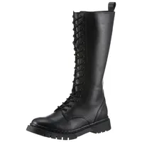 TAMARIS Schnürstiefel, Blockabsatz, Langschaftstiefel mit praktischem Innenreißverschluss Gr. 36, schwarz , 62592208-36