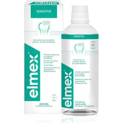 elmex SENSITIVE Zahnspülung, Schutz vor empfindlichen Zähnen 400 ml Lösung
