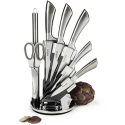 Excelsa Messerblock 8 Stück Jazz Cook Stahl