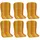 BEO Hochlehner Auflage 96 x 44 x 4 cm gelb/rot gestreift 6 St.